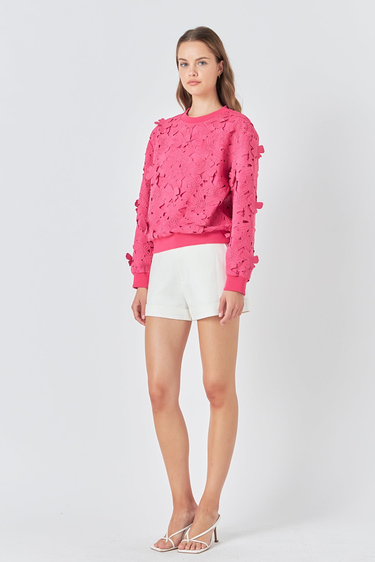 Floral Lace Sweater
