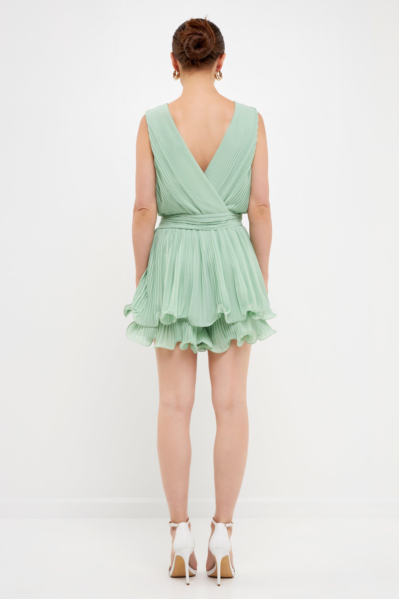 Pleated Romper