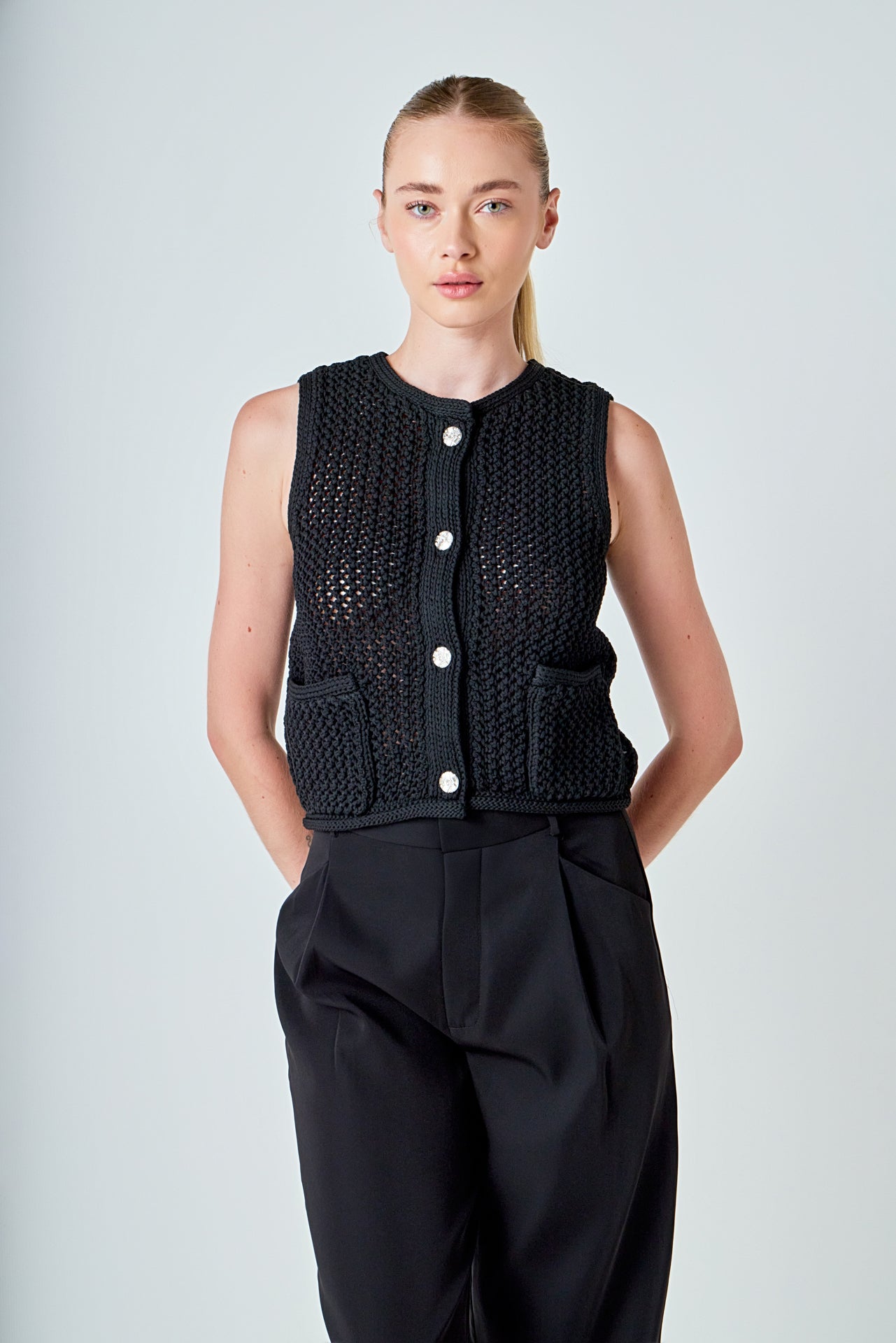 Sleeveless Knit Top