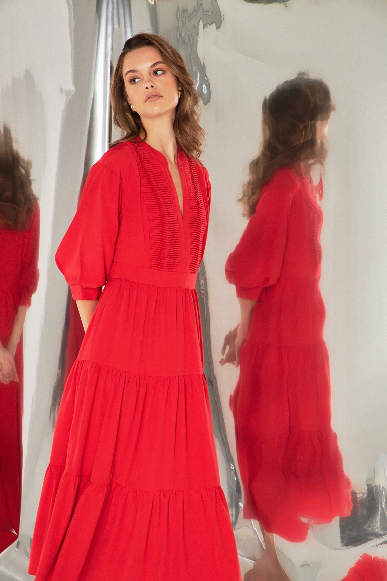 Pin Tuck Dress