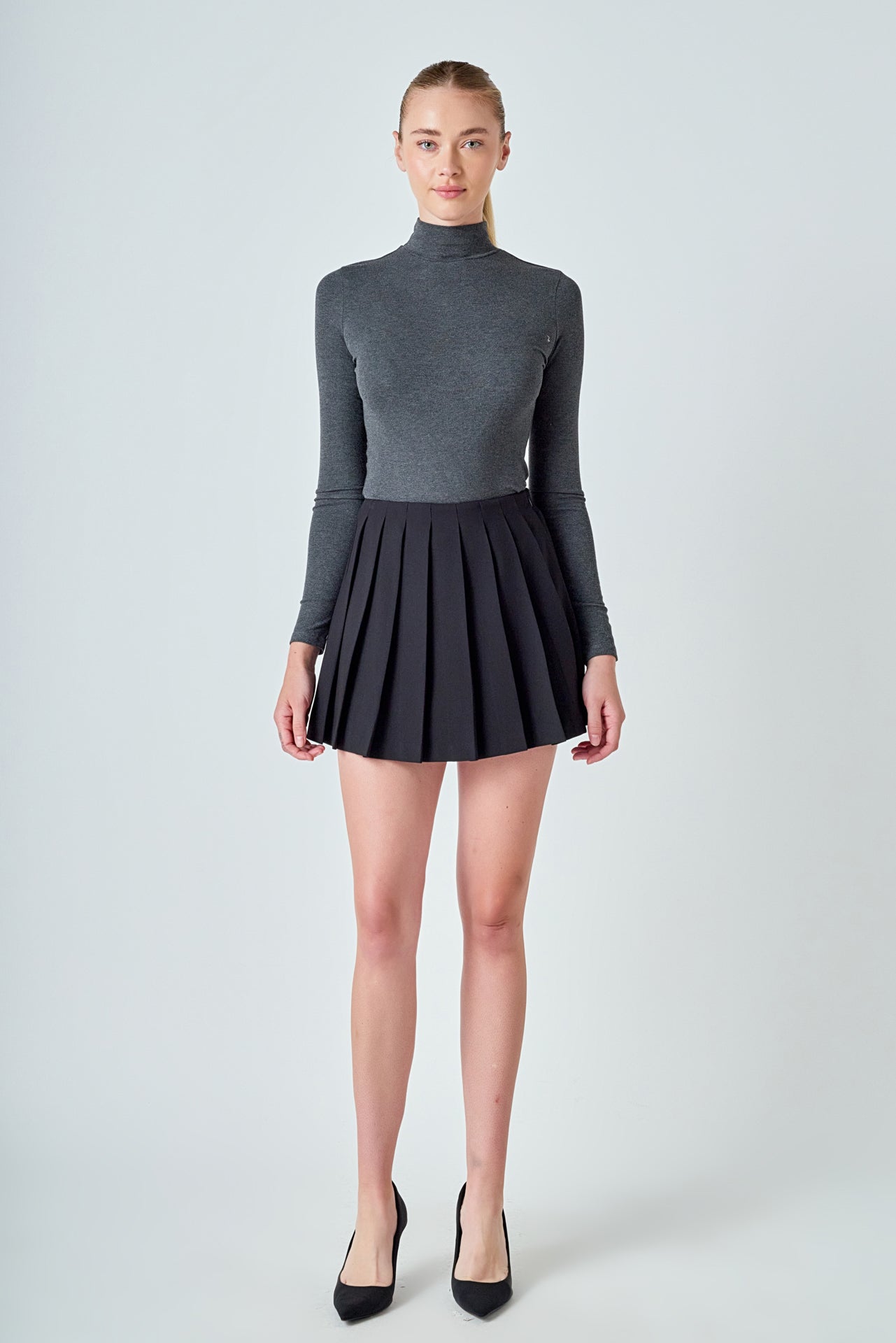 Pleated Mini Skort