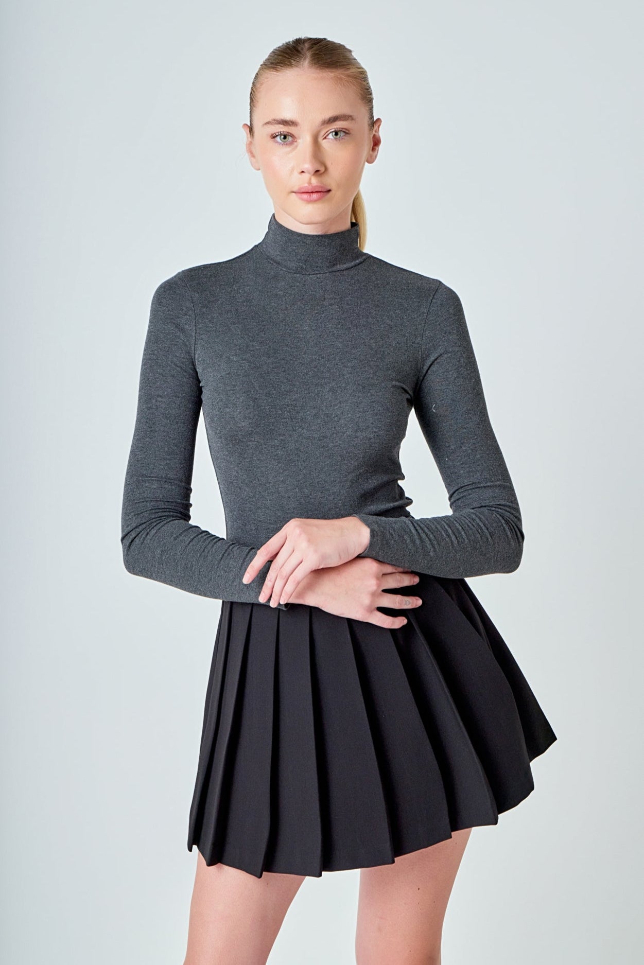 Pleated Mini Skort