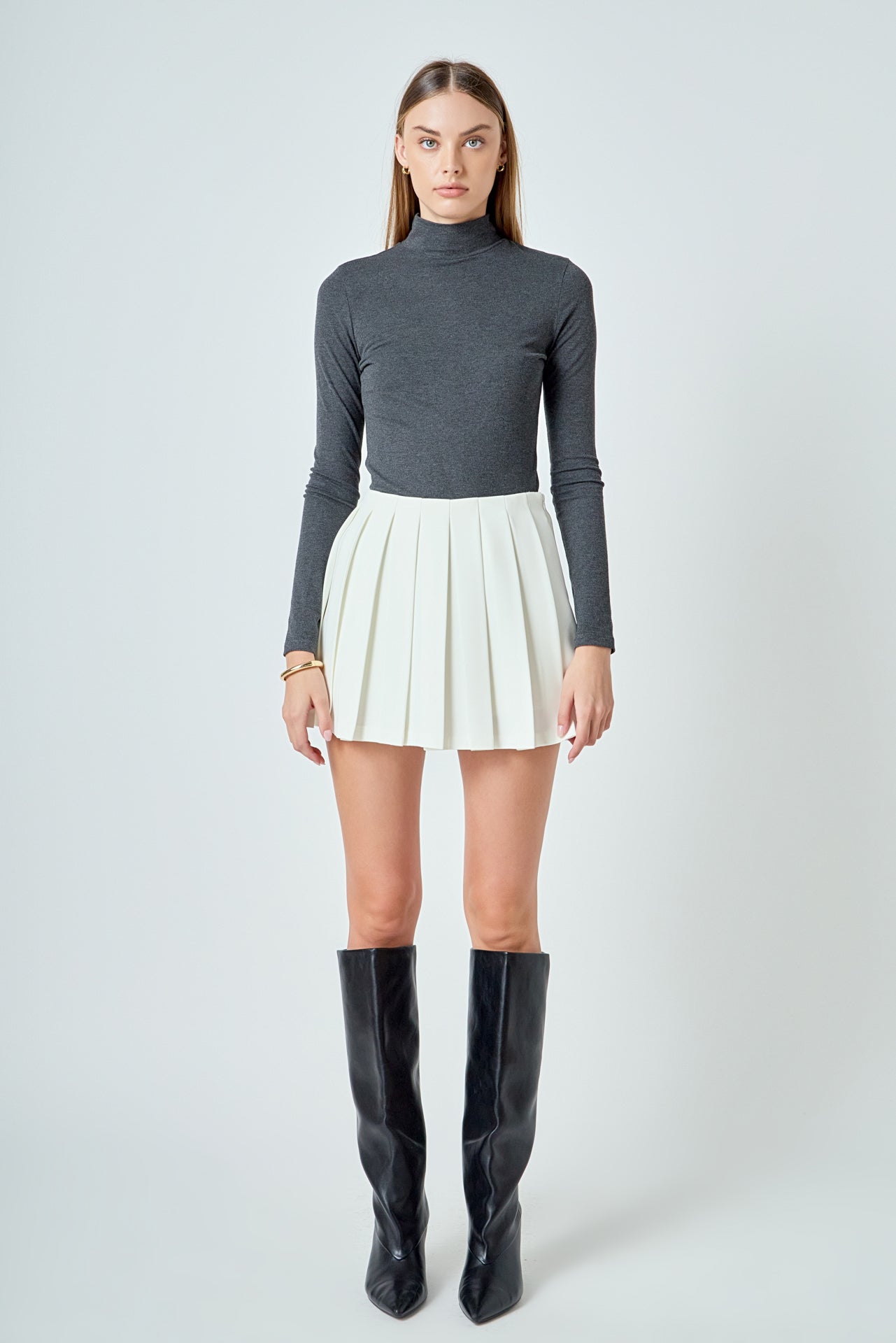 Pleated Mini Skort