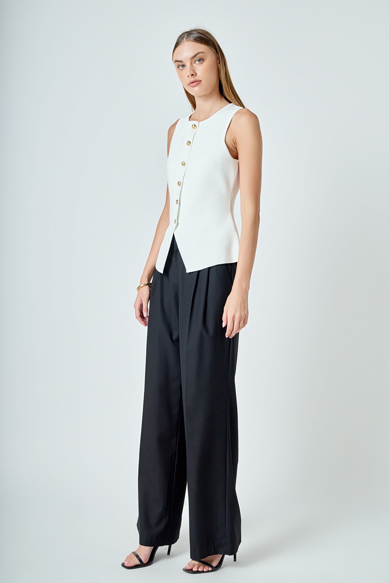 Button Up Knit Vest