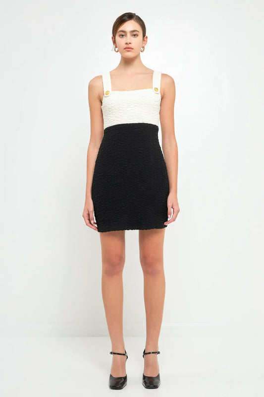 Color Block Mini Dress