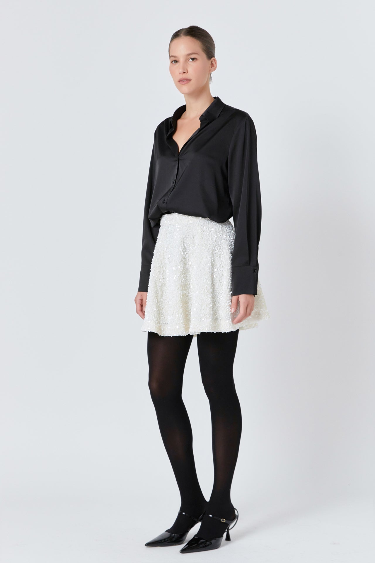 Sequin Mini Skirt