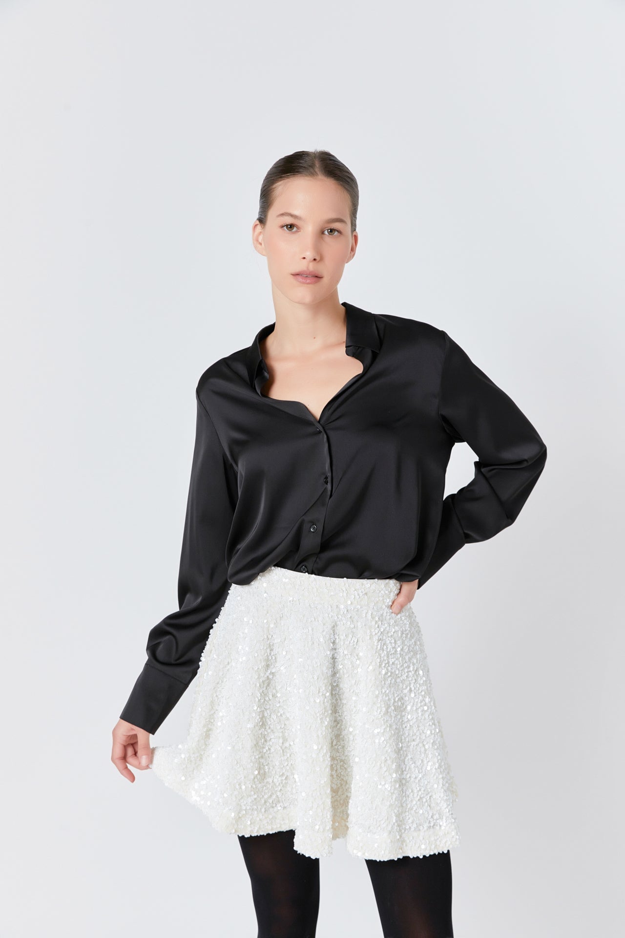 Sequin Mini Skirt