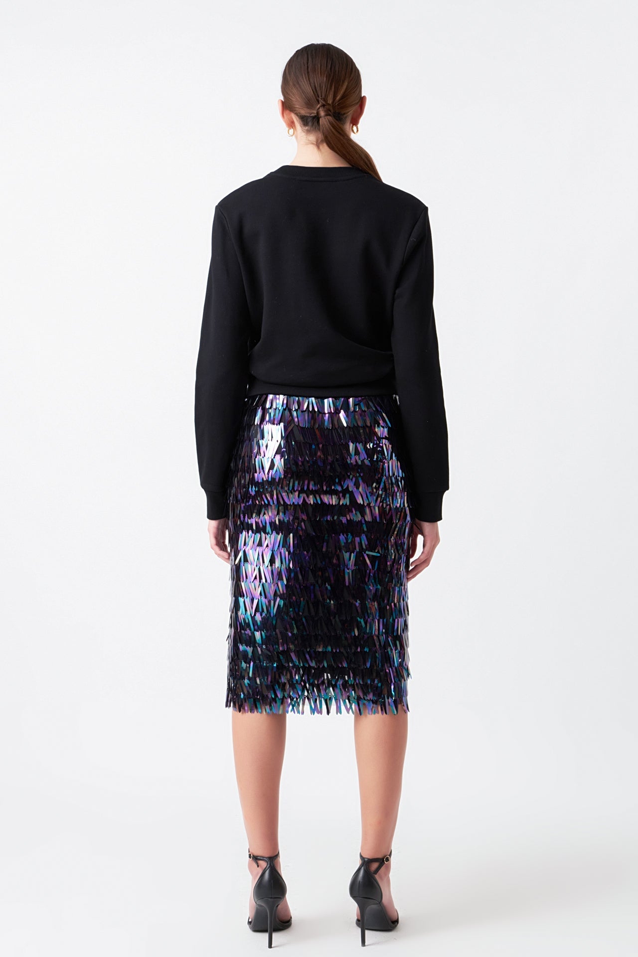 Sequin Midi Skirt