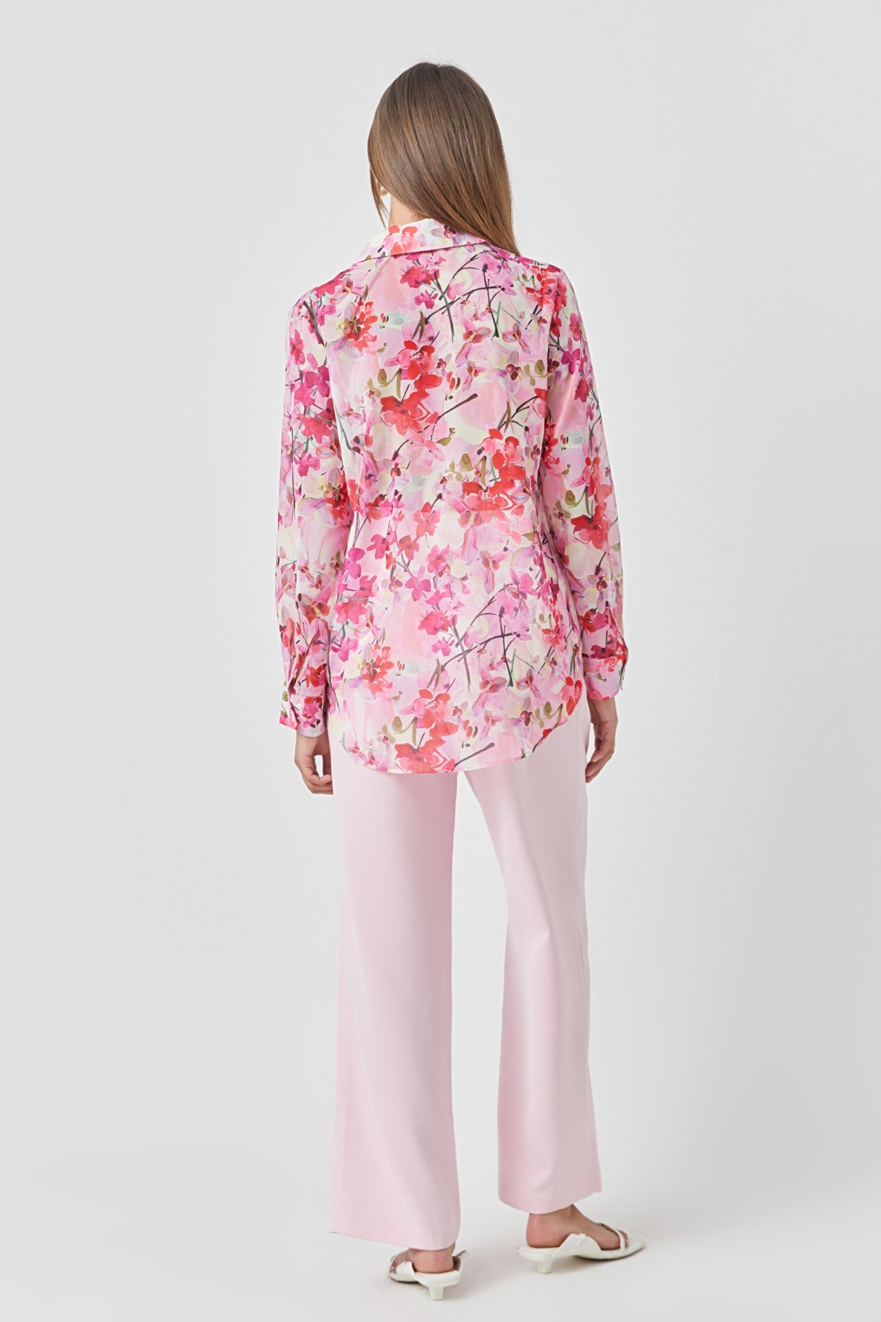 Floral Print Oversize Shirt