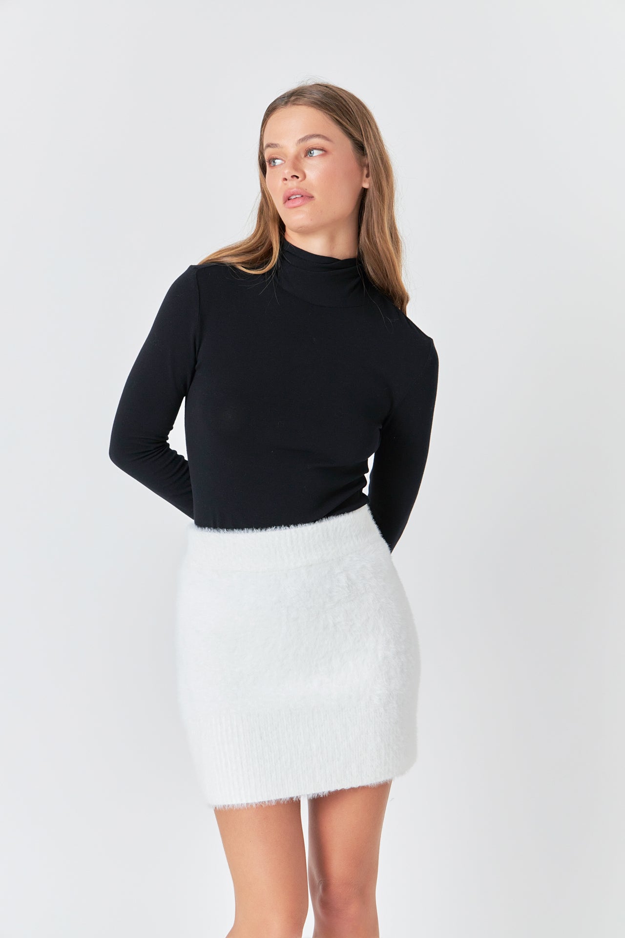 Fuzzy Mini Skirt