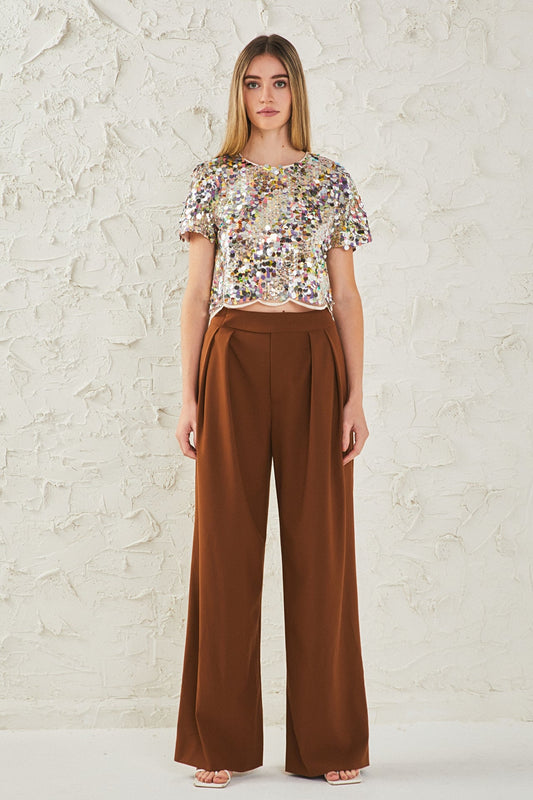 Multi Sequins Shirt