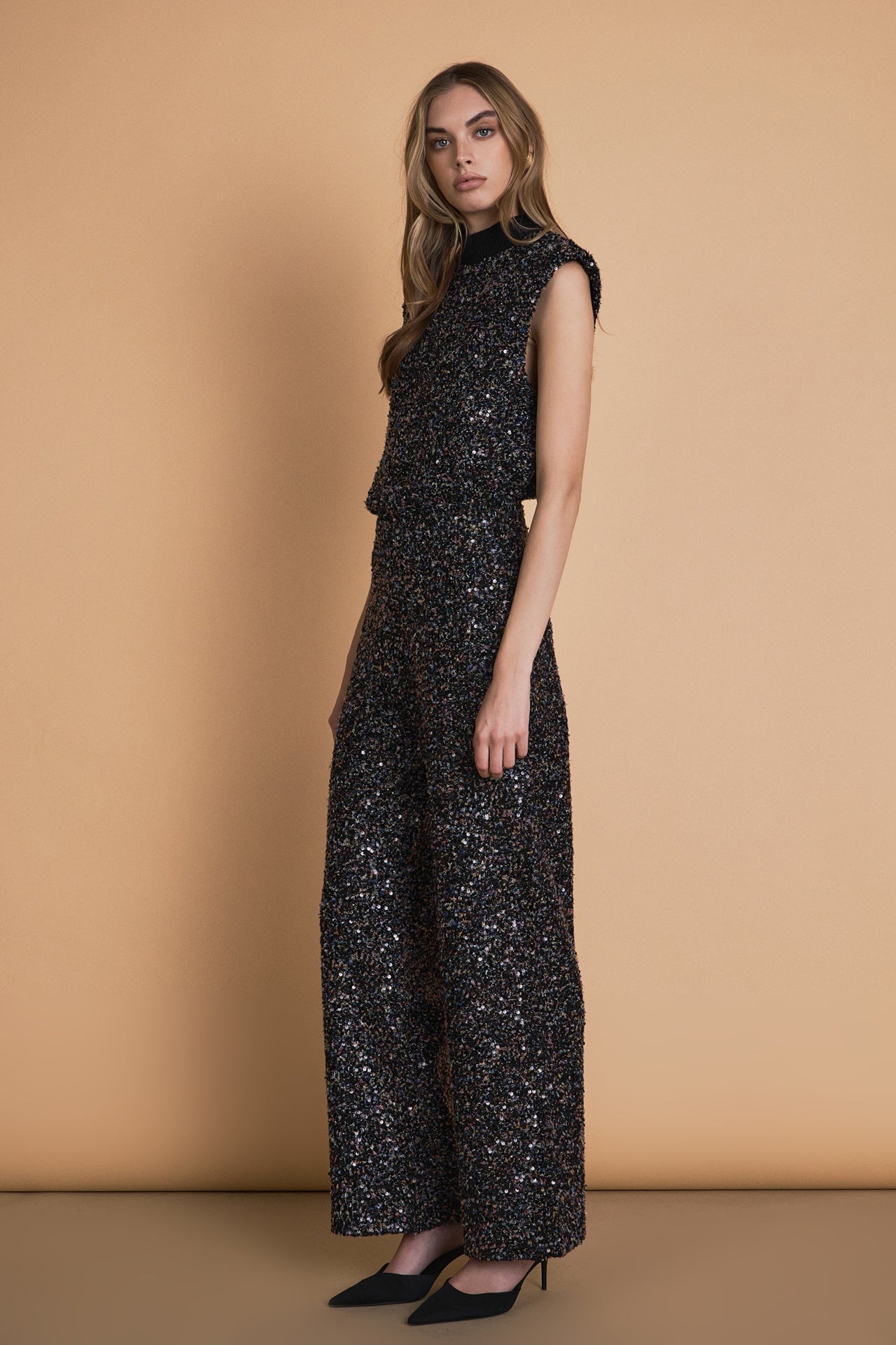 Boucle Tweed Top