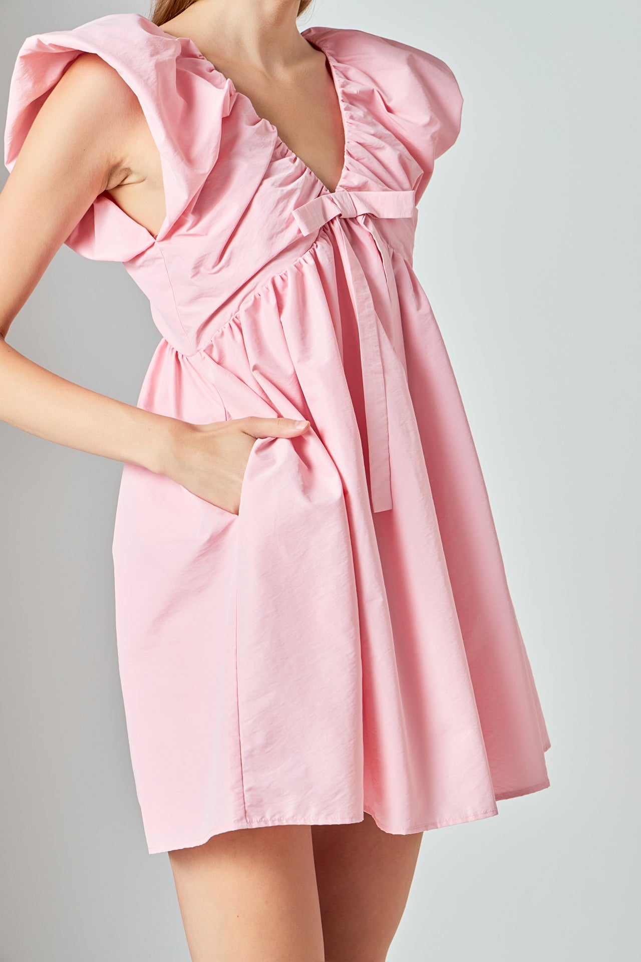Sydney Combo Bow Mini Dress