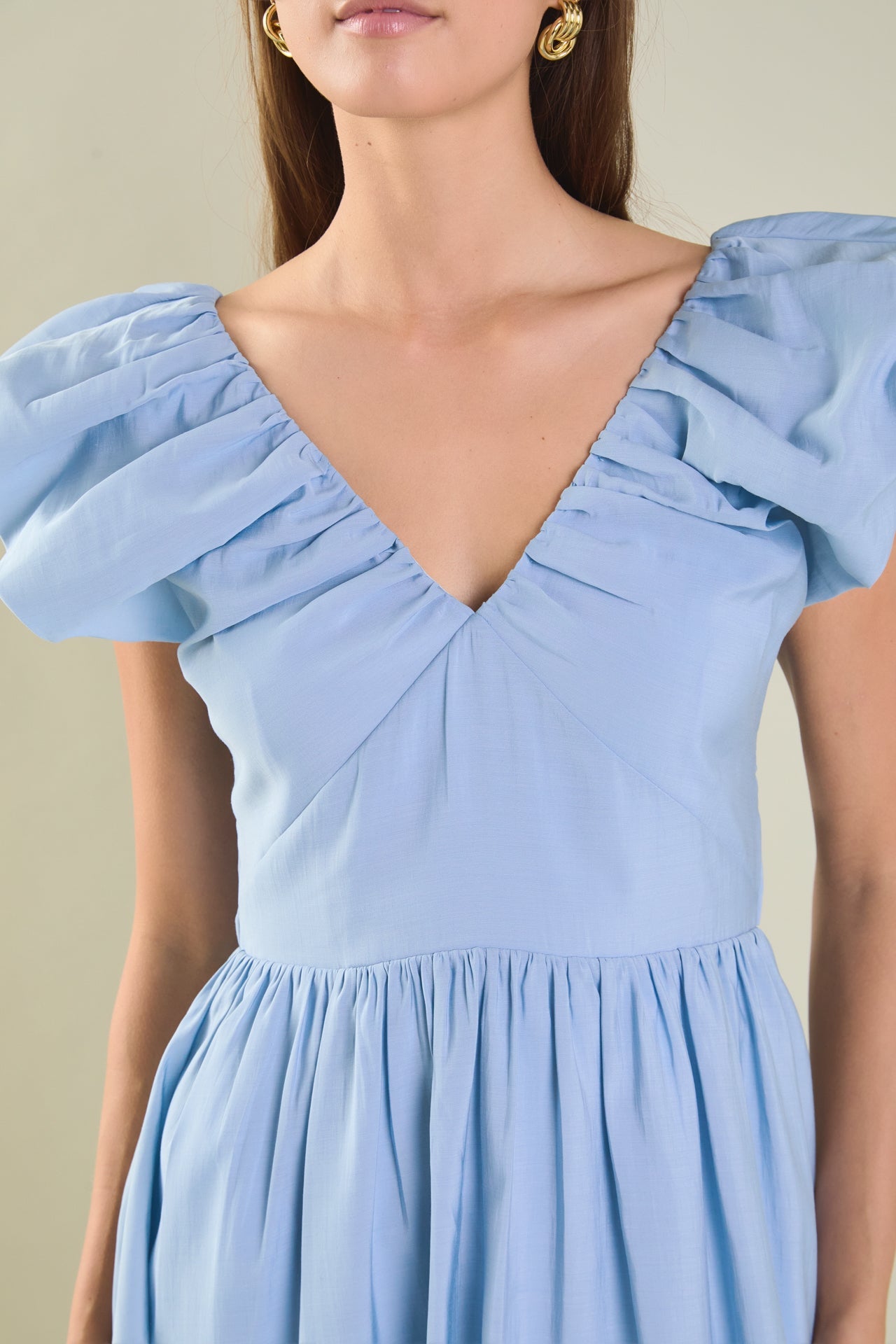Back Bow Tied Maxi Dress