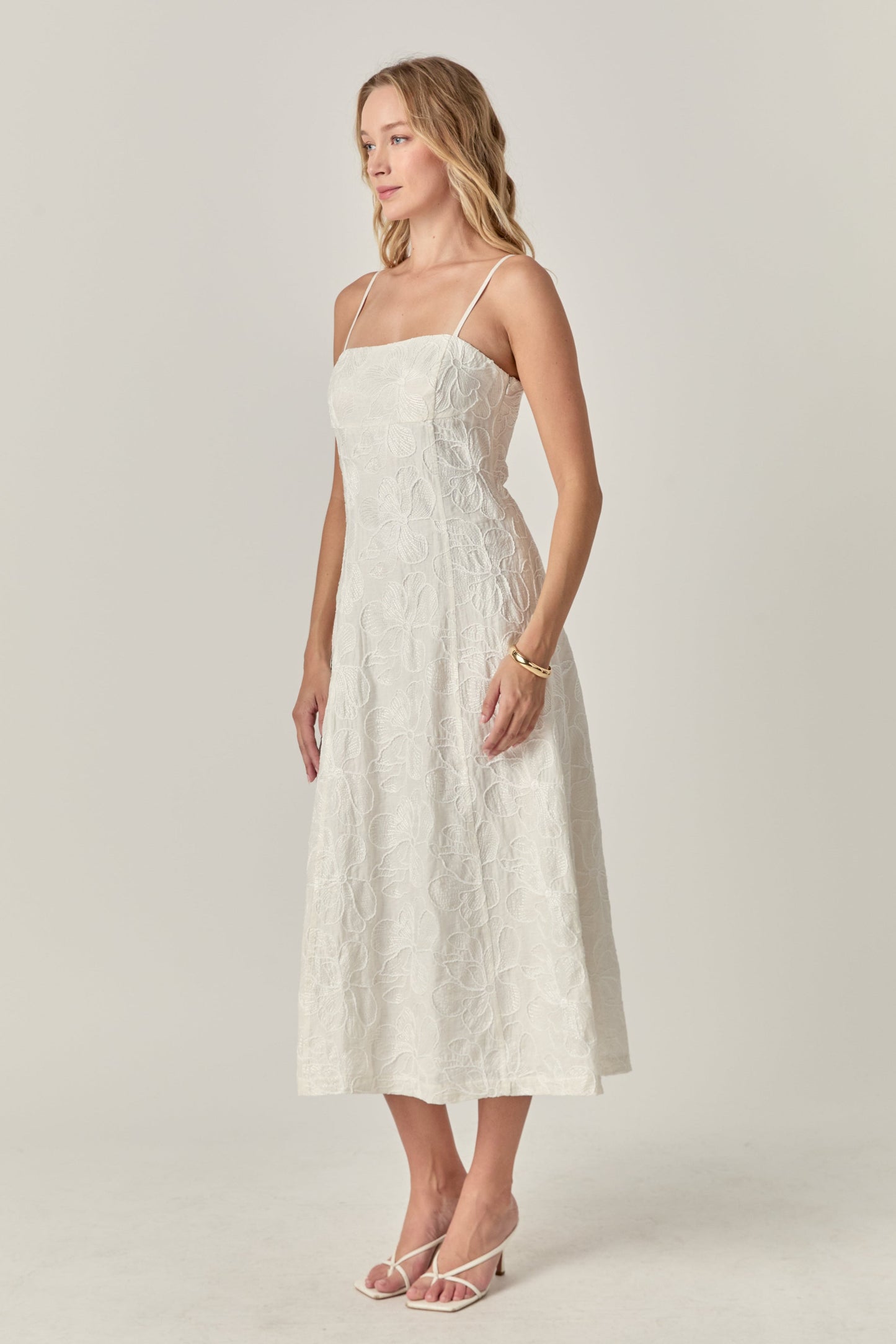 Floral Embroidered Maxi Dress