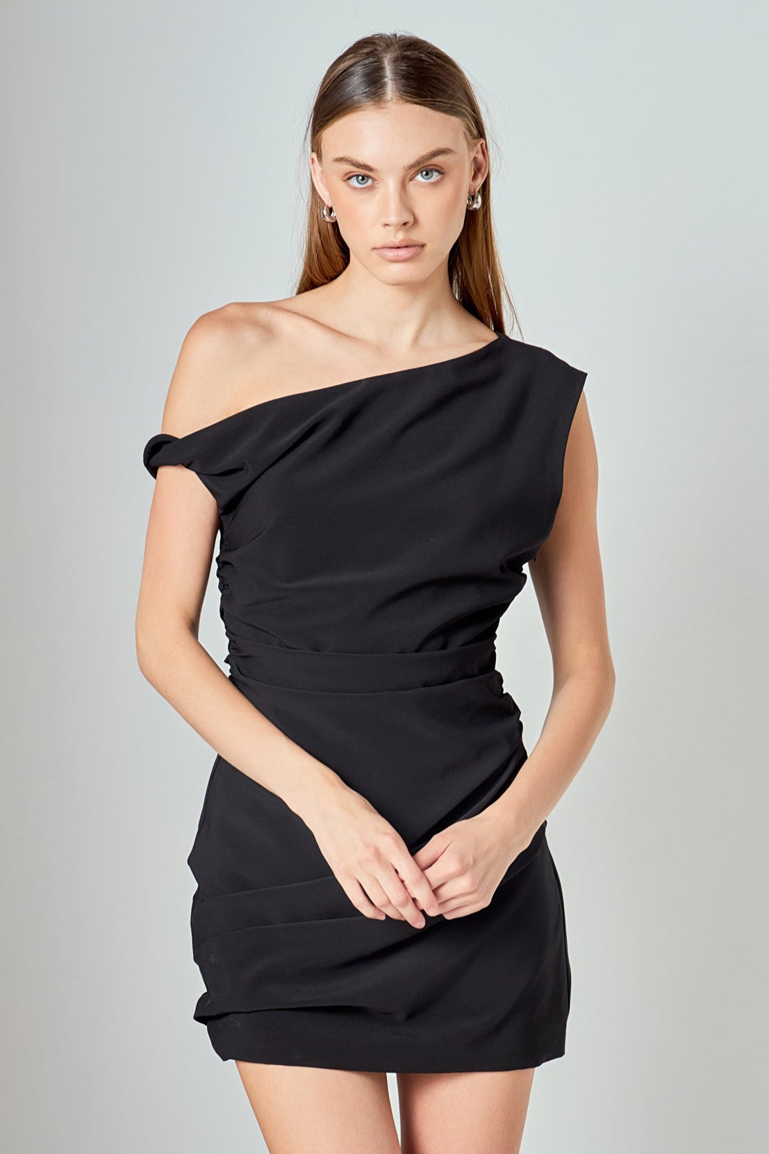Draped Mini Dress