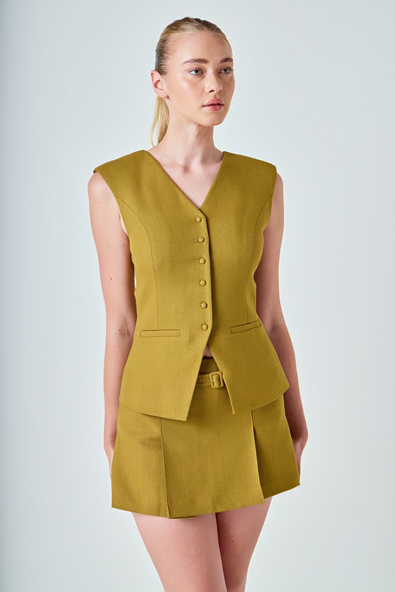 Pleated Mini Skort