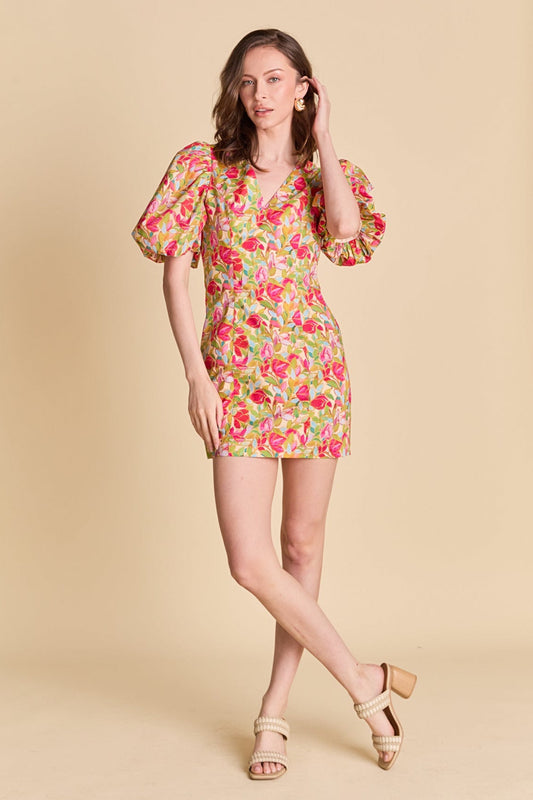 Floral Print Mini Dress