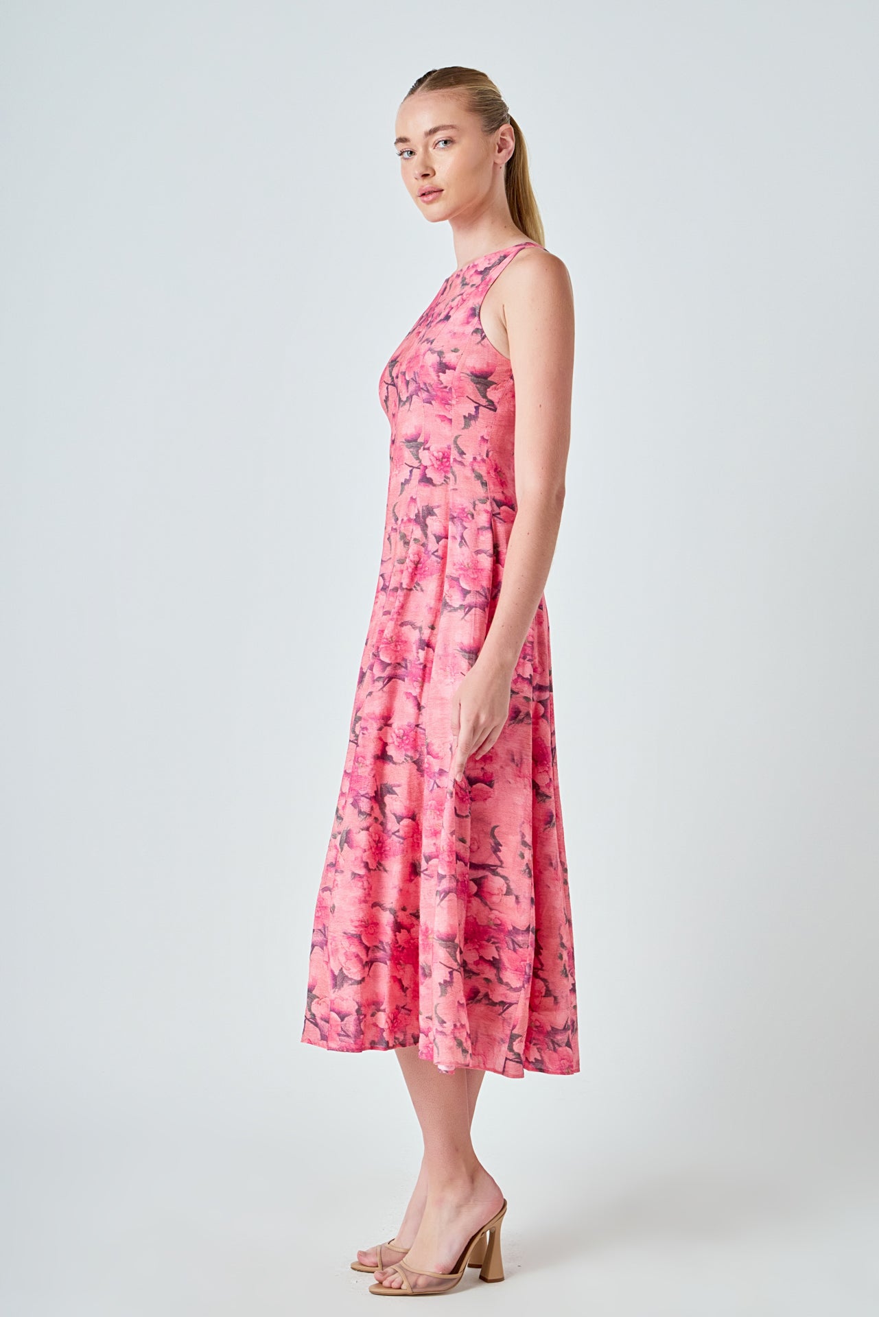Floral Print Midi Dress