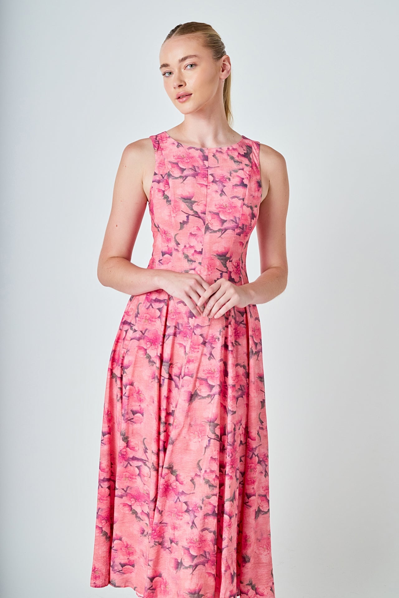Floral Print Midi Dress
