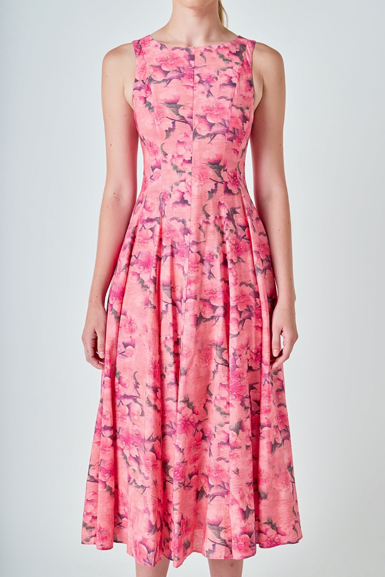 Floral Print Midi Dress