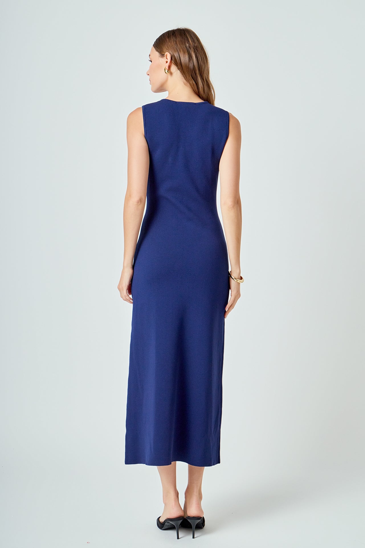 Knit Sleeveless Midi Dress