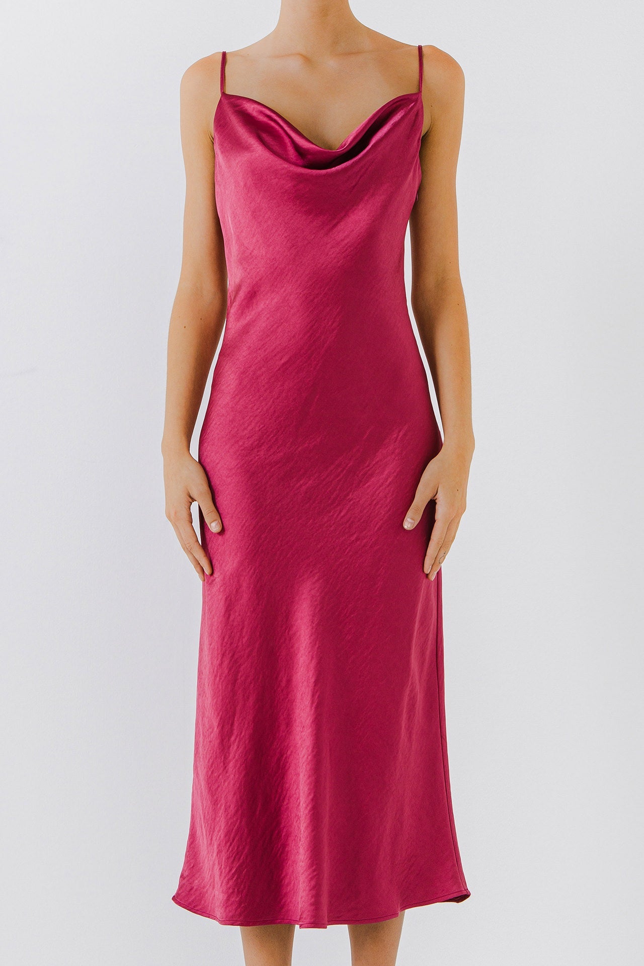 Satin Midi Dress