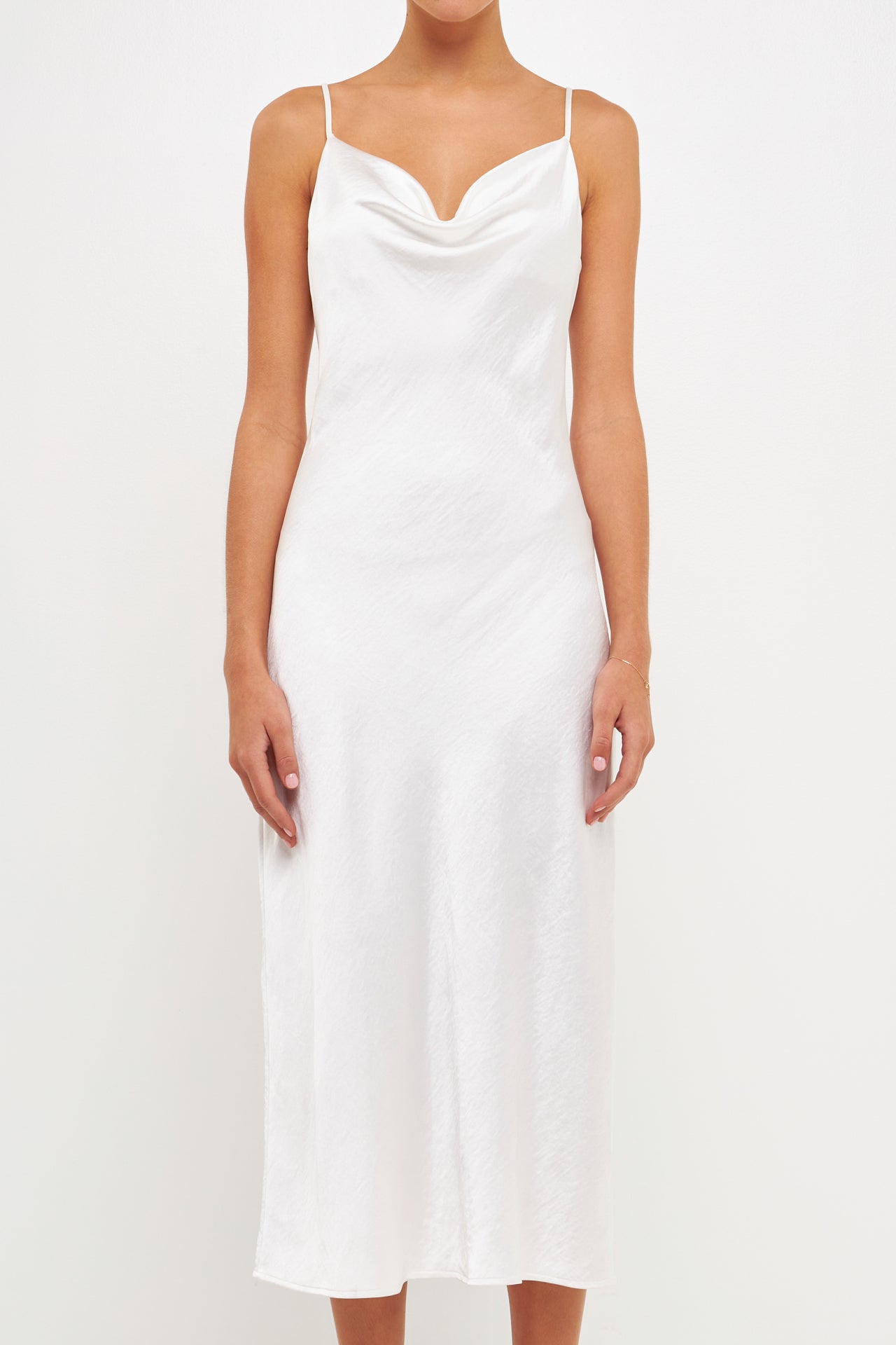 Satin Midi Dress