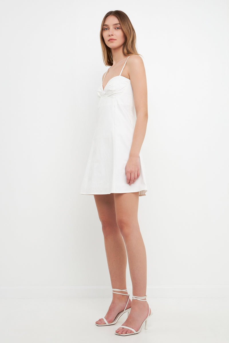Sweetheart Neckline Mini Dress