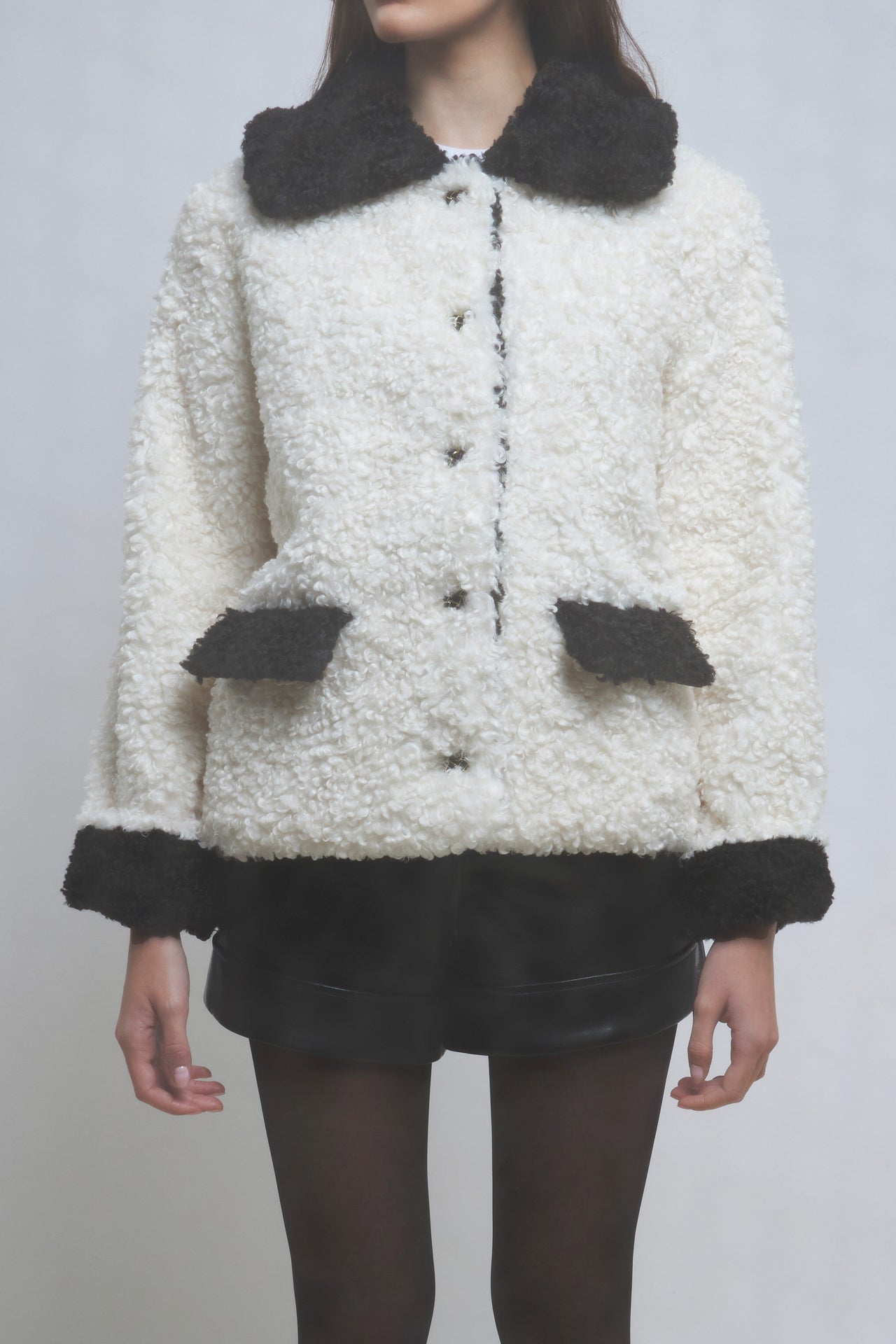 Colorblock Sherpa Jacket
