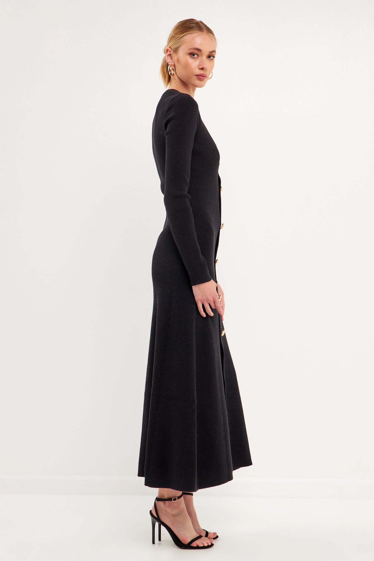 Premium Button-Down Maxi Dress