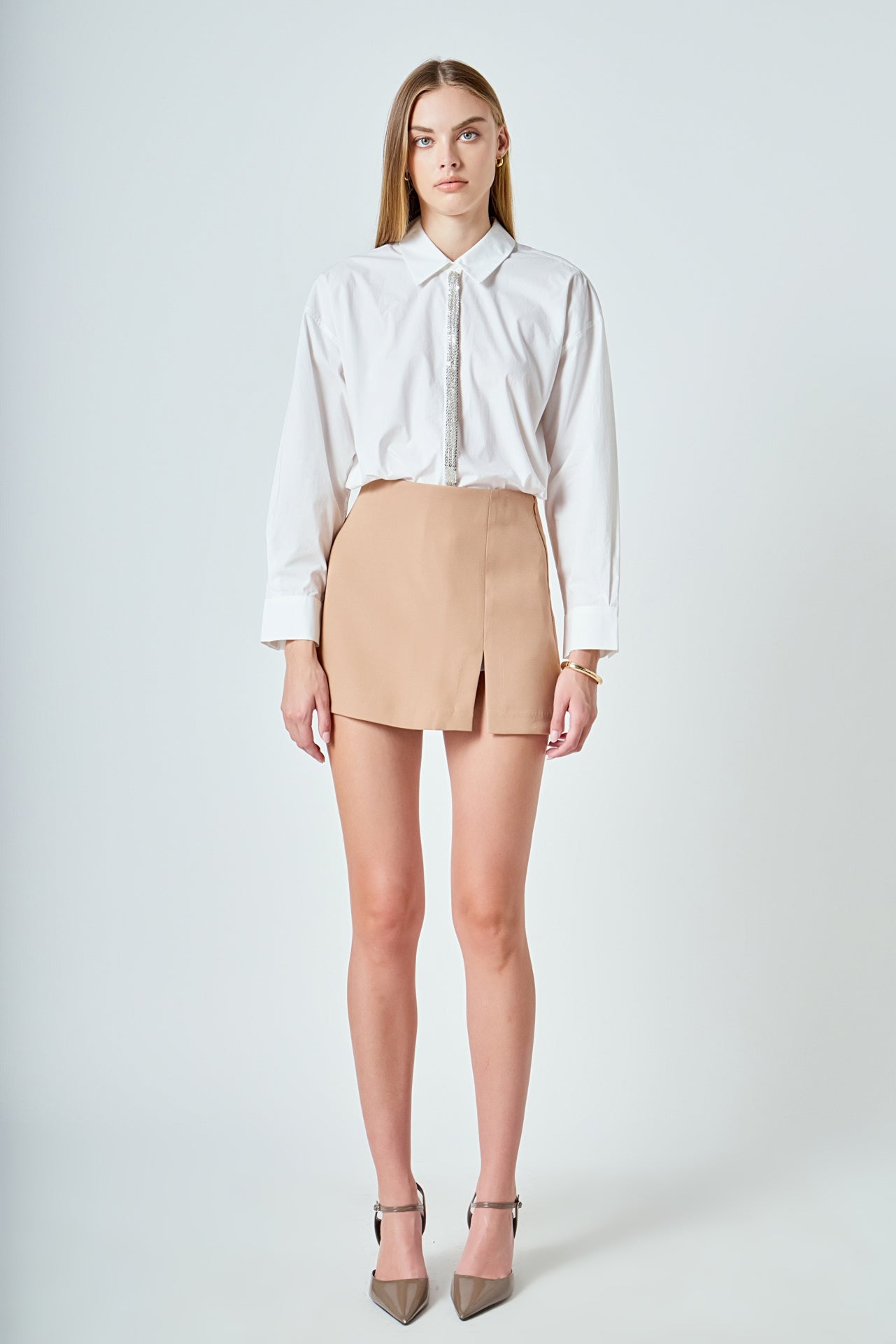 Slit Detail Skort