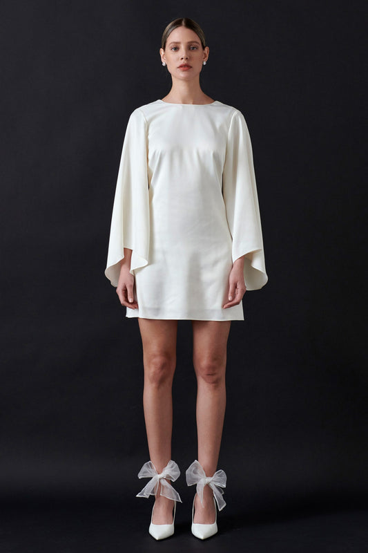 Bell-Sleeve Mini Dress