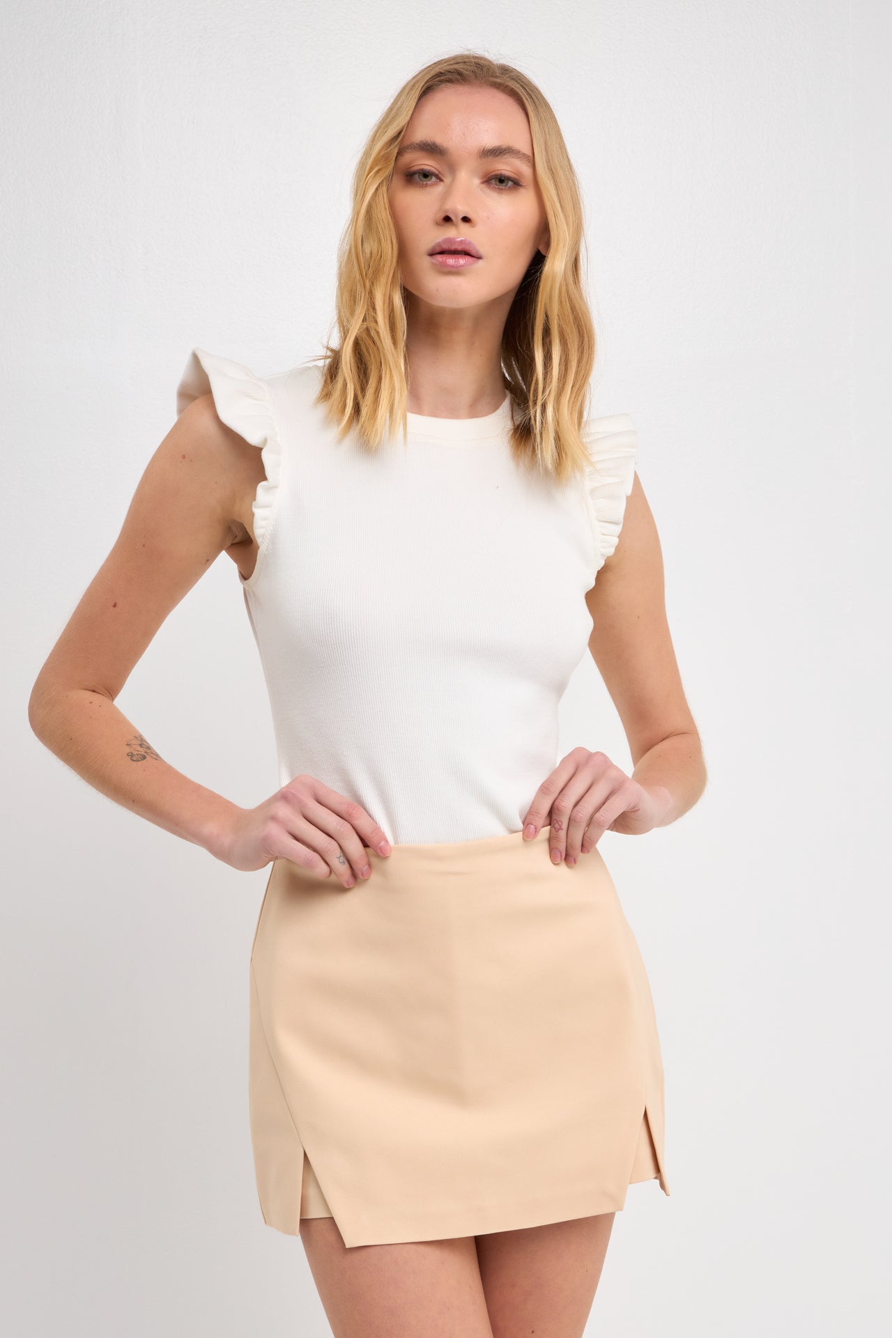High-Waisted Skort