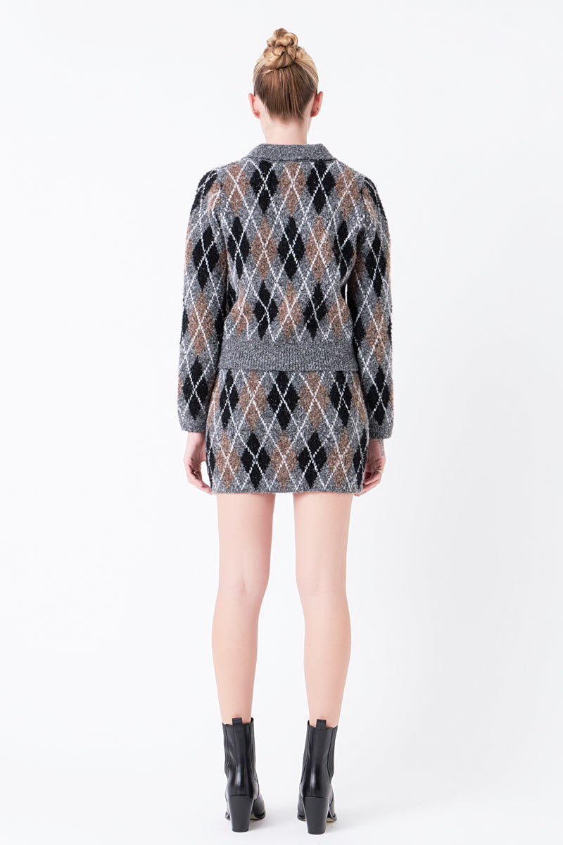 Argyle Collared Sweater