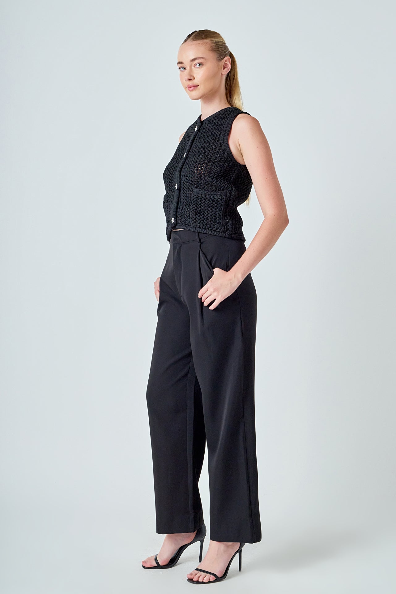 Sleeveless Knit Top