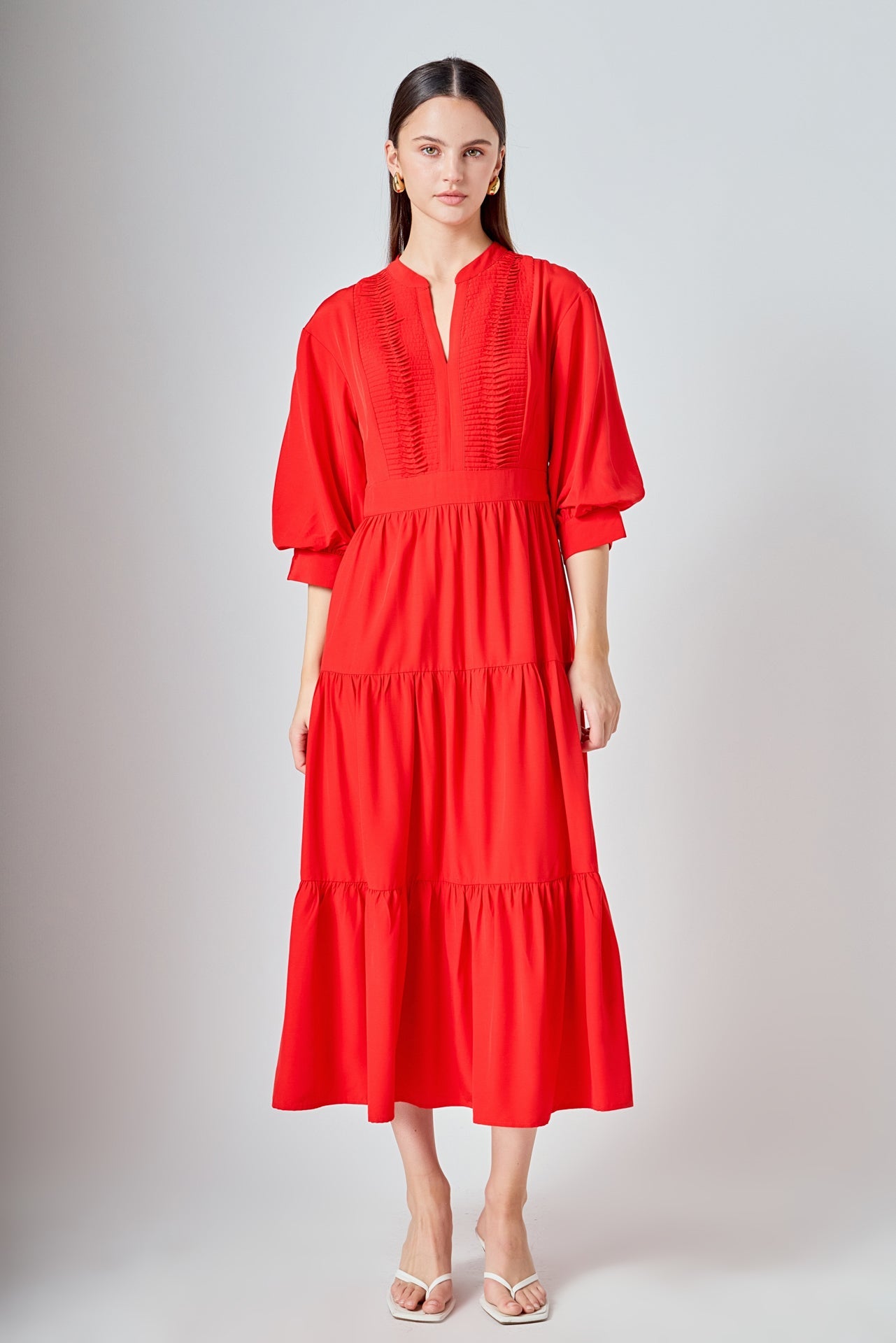 Pin Tuck Dress