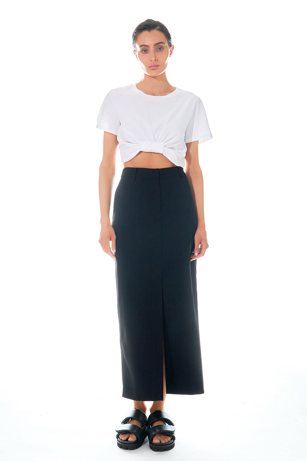 Front Tied Detail T-Shirt