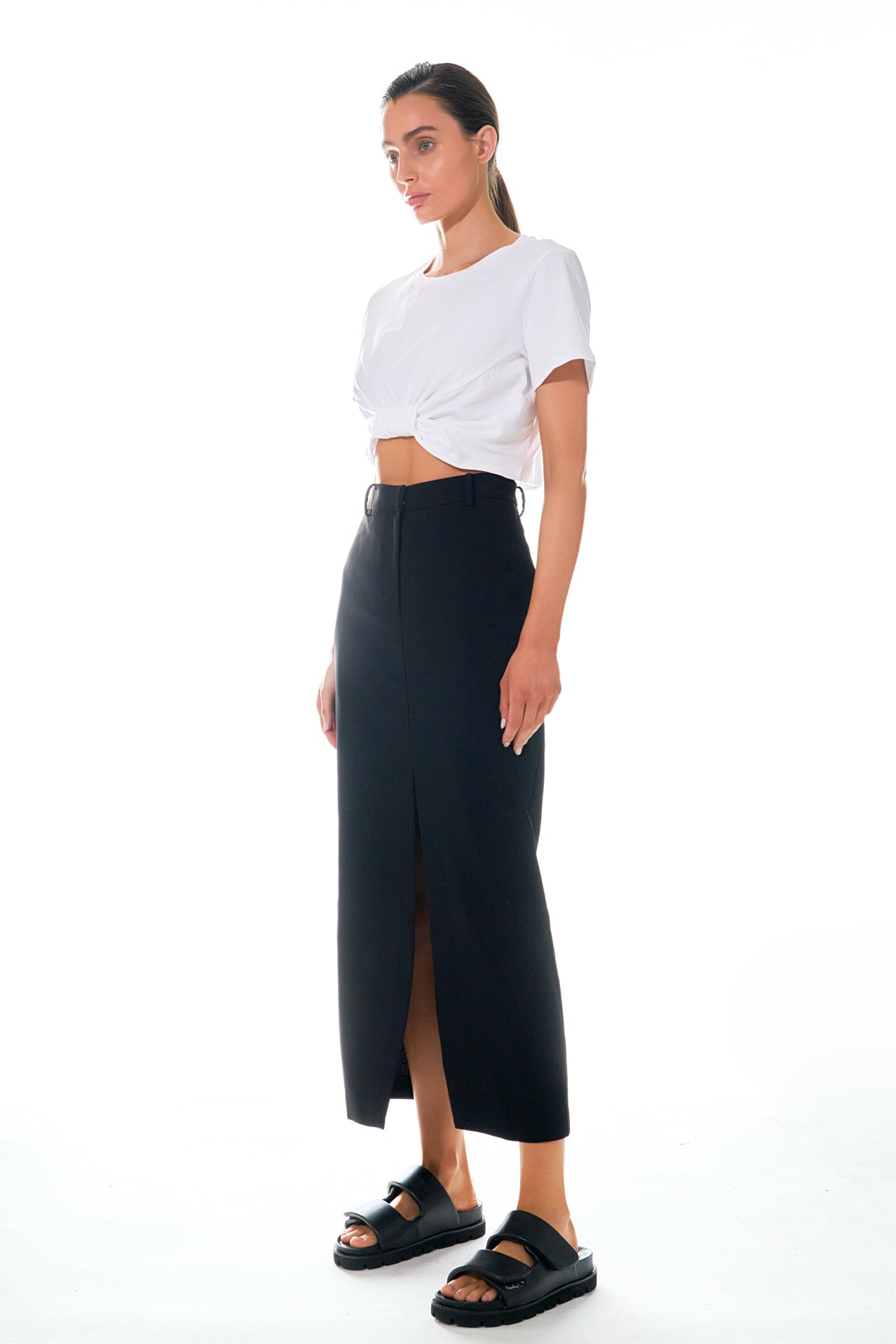 Front Tied Detail T-Shirt